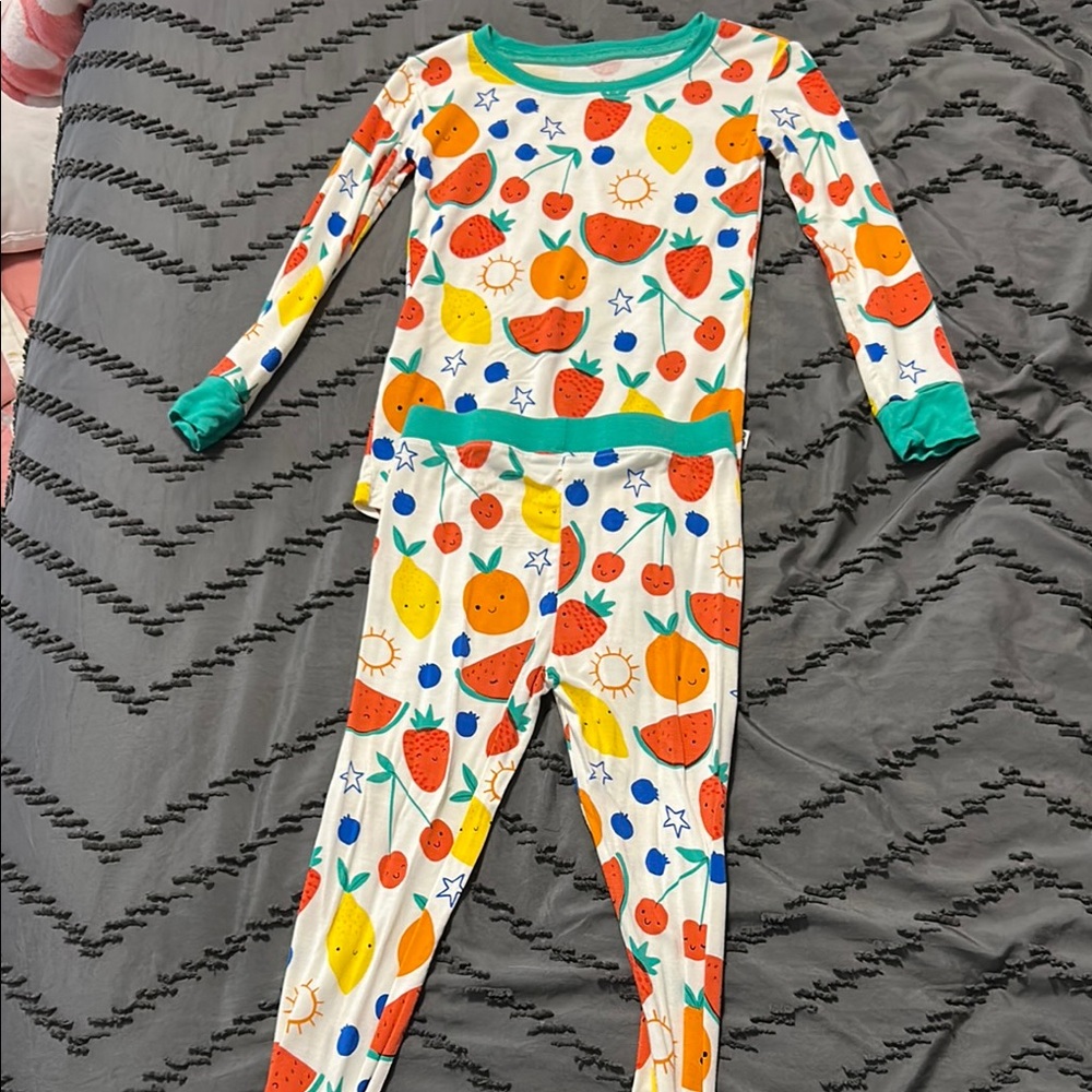 Fruit-Themed Kids Pajamas